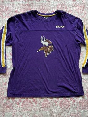 NFL Purple Tee with Gold Trim and Team Apparel Tag